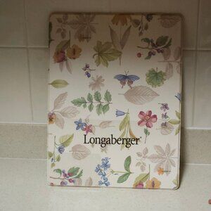 Longaberger Plastic Writing Board Receipt Organizer Folder Clipboard